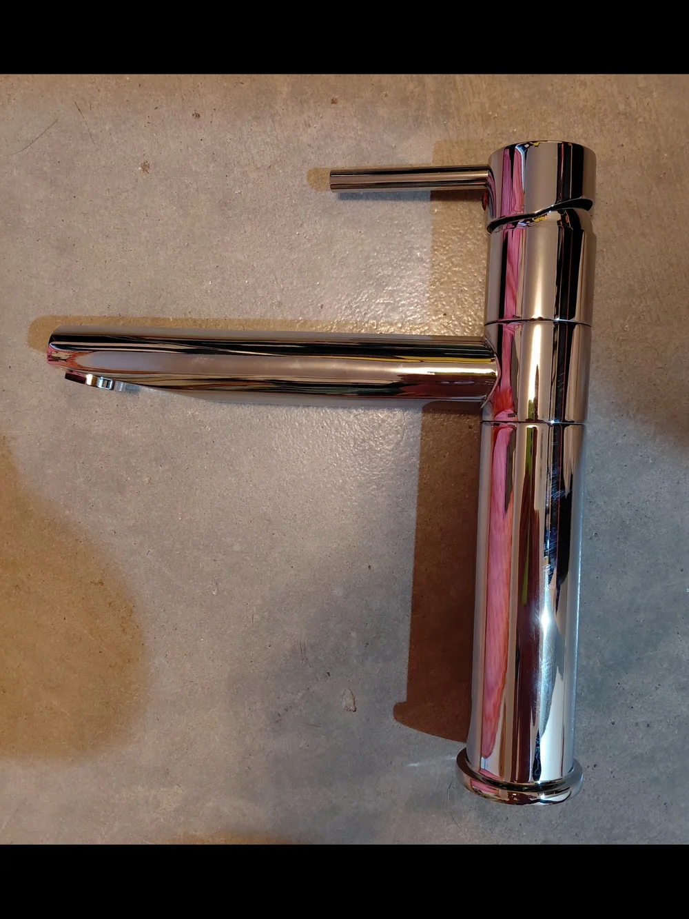 Chrome Single-Handle Kitchen Mixer Faucet - Polished Silver
